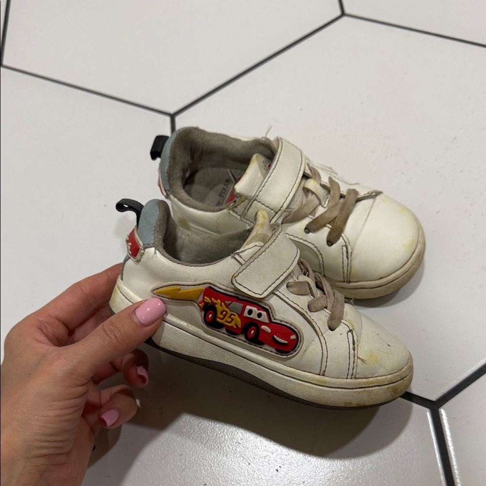 Zara Disney Cars Kids Sneakers - Cream and Red